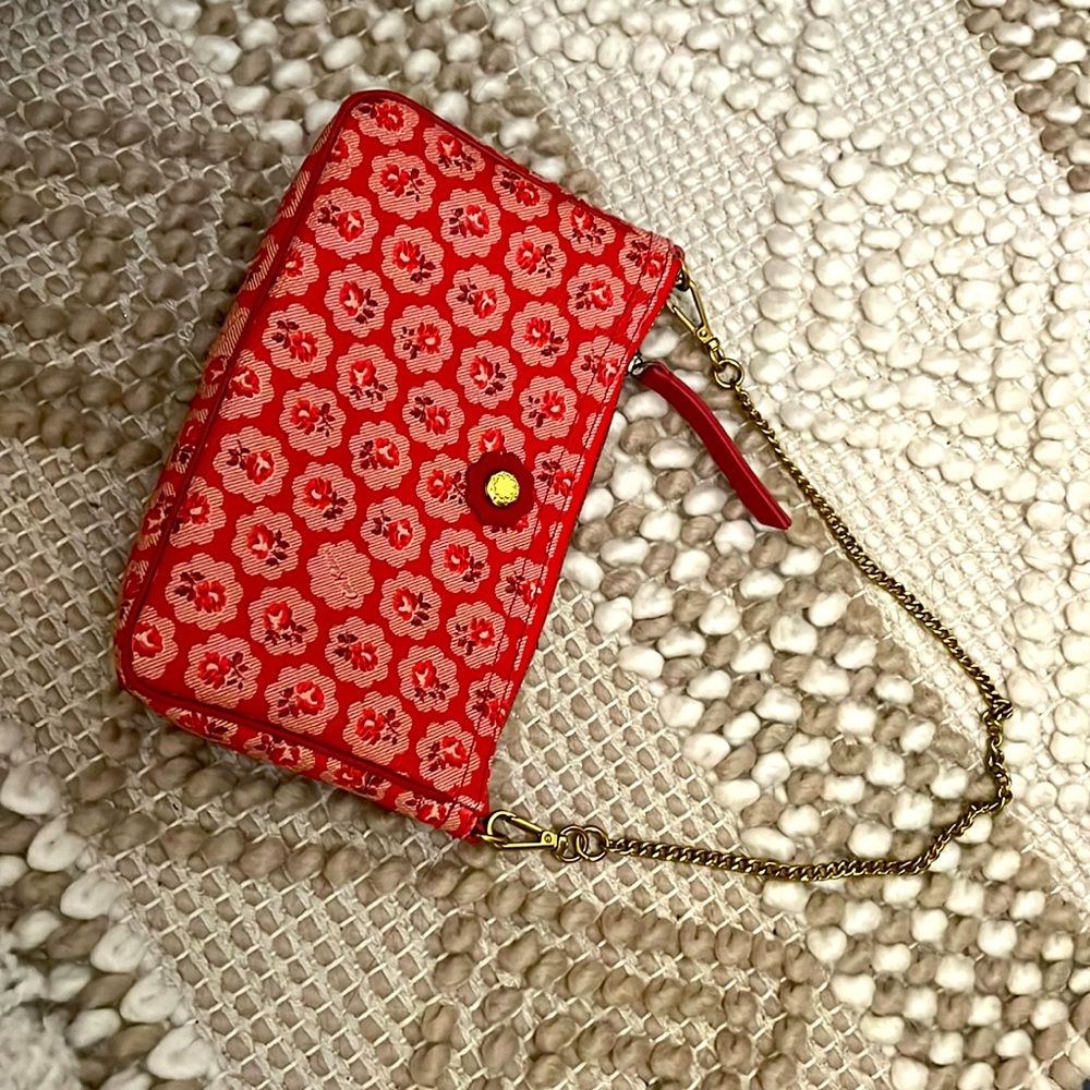 100% AUTH NWOT Beauitful CathKidston Flower print two-way crossbody handbag